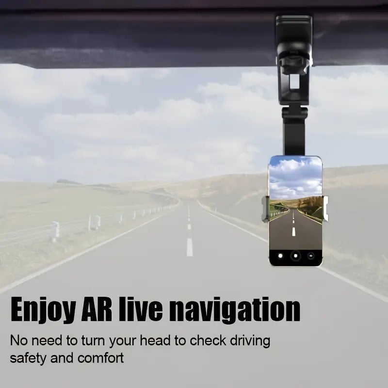 360° Rotating Sun Visor Phone Holder for Car