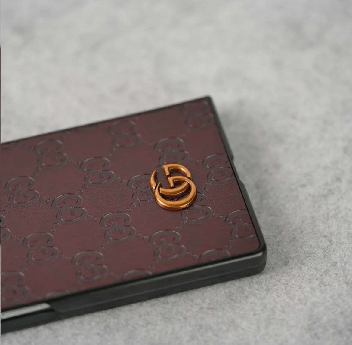 Luxury Black Leather Case for Galaxy Z Fold – Elegant Protection