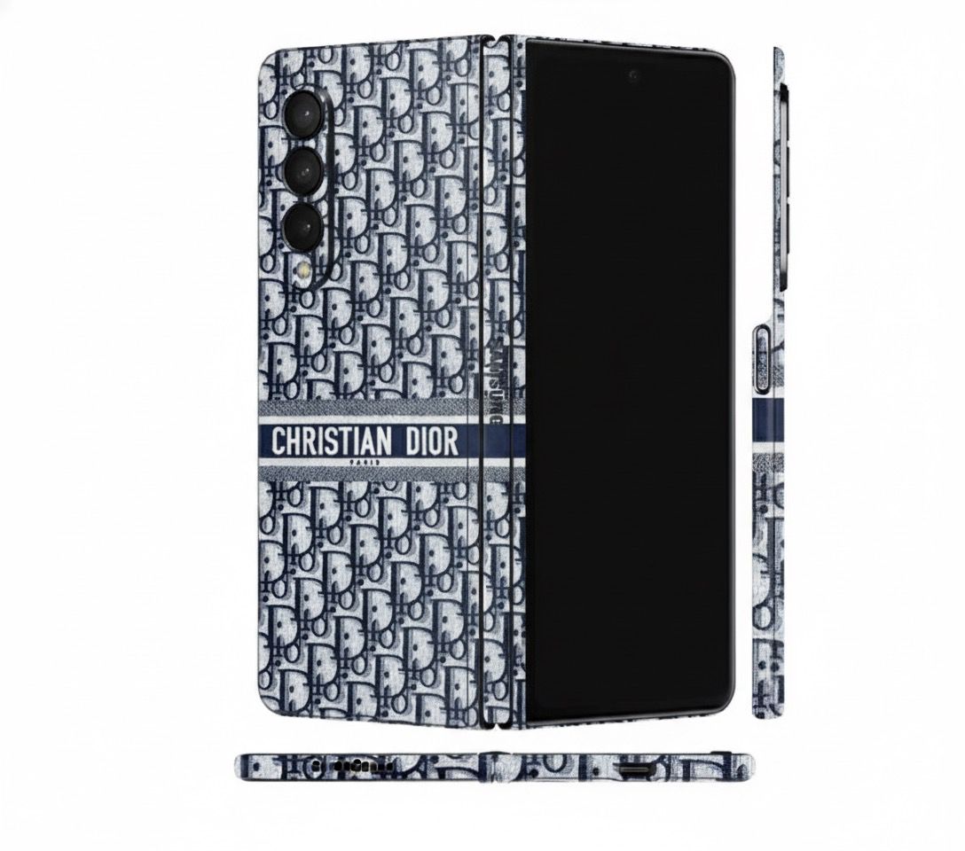 Parisian Pattern Leather Case for Z Fold – Couture Edition
