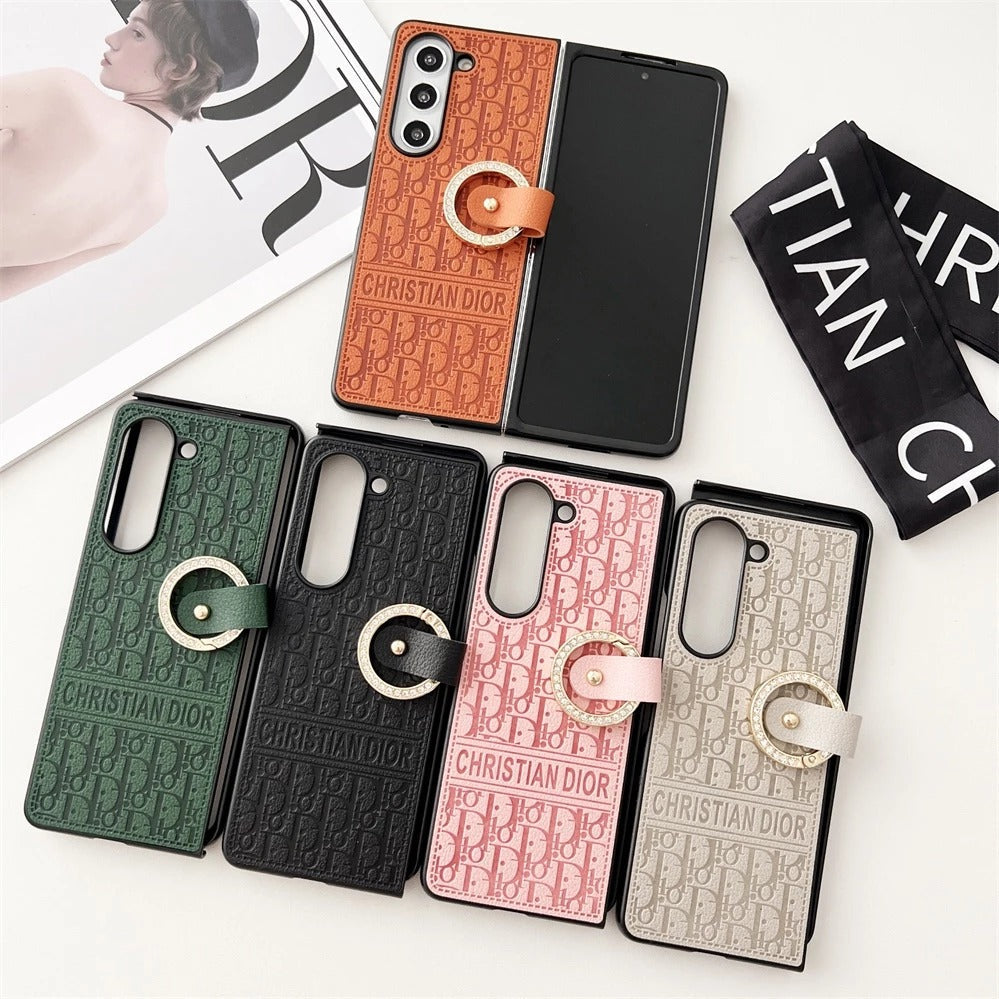 Elegant Ring Leather Case – Chic & Protective Design