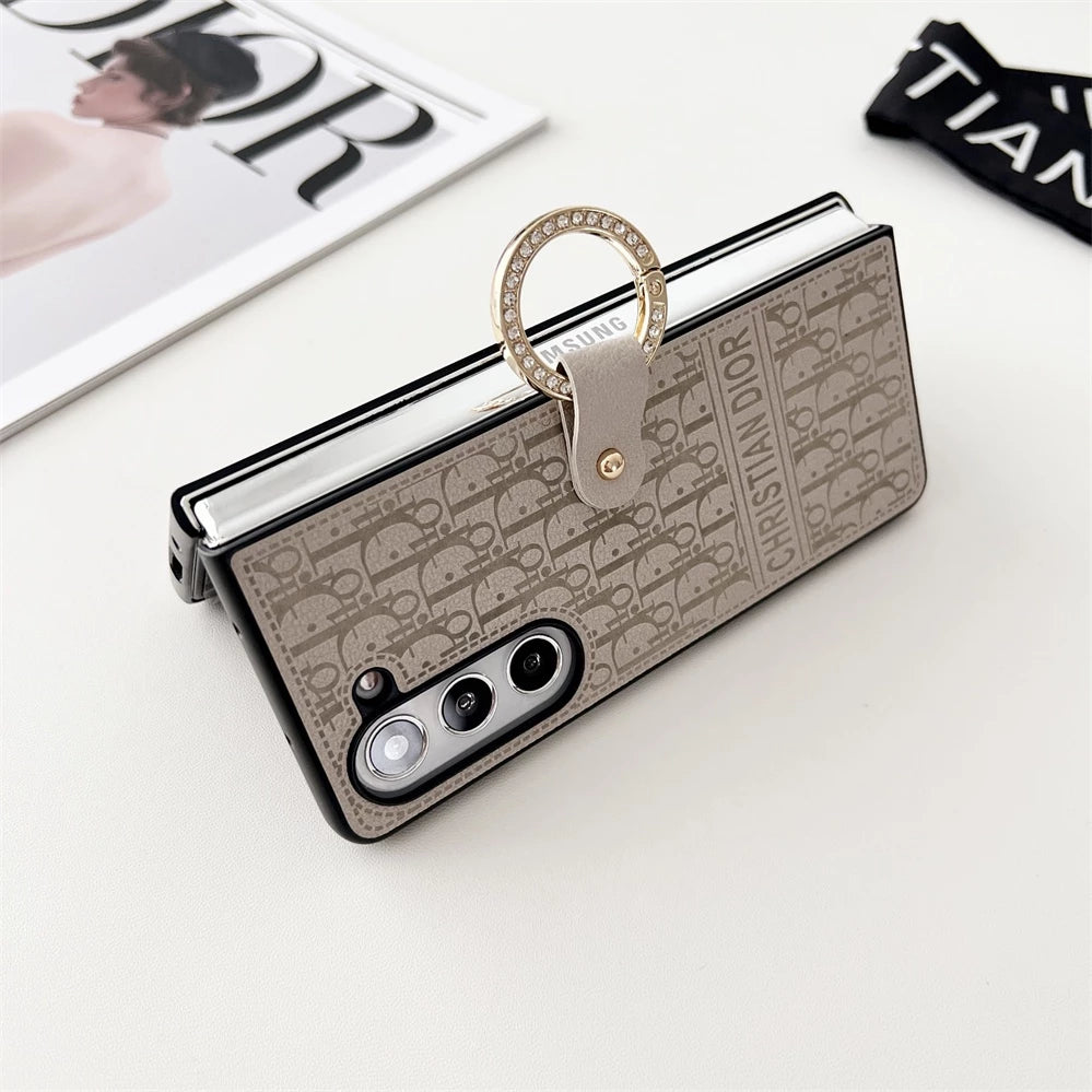 Elegant Ring Leather Case – Chic & Protective Design