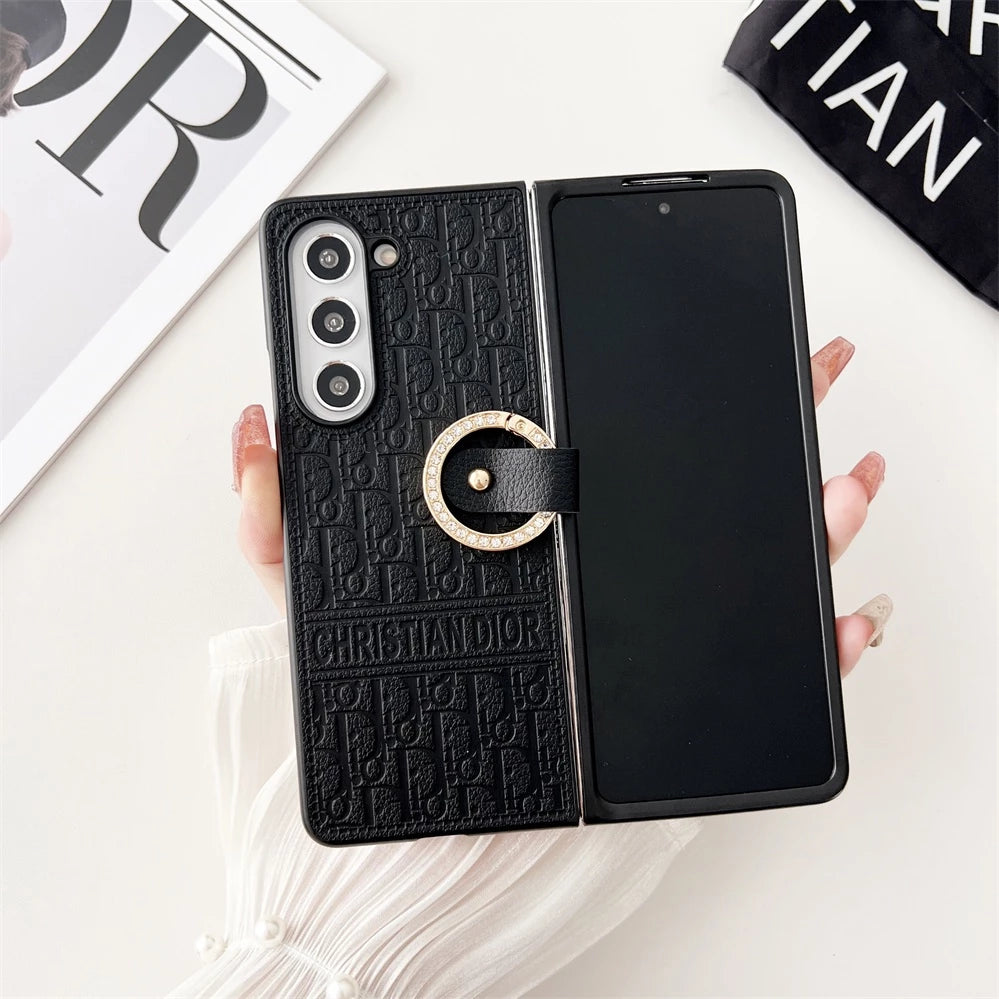 Elegant Ring Leather Case – Chic & Protective Design