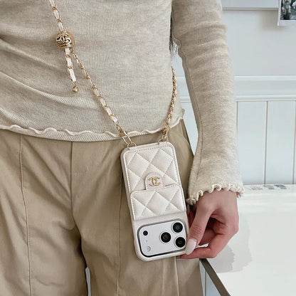 Phone Case with Mirror & Card Holder