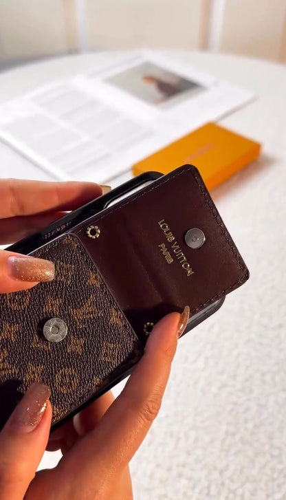 Elegant Wallet Phone Case with Lanyard