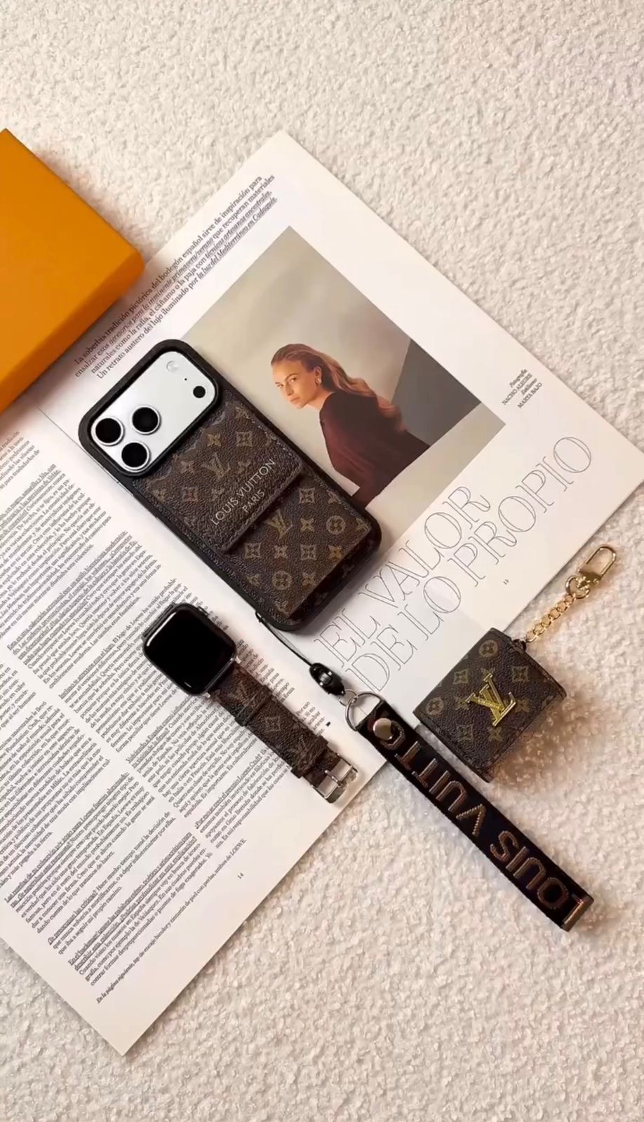 Elegant Wallet Phone Case with Lanyard