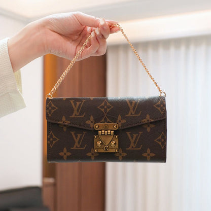 Luxury Monogram Crossbody Wallet Case