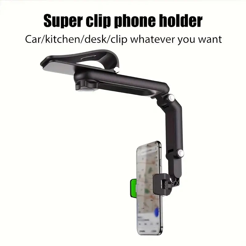360° Rotating Sun Visor Phone Holder for Car