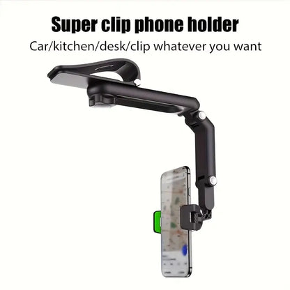 360° Rotating Sun Visor Phone Holder for Car
