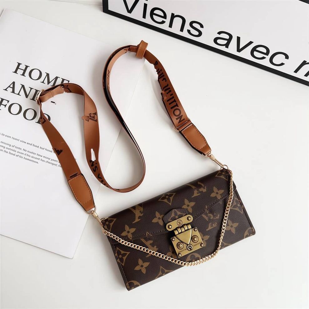 Luxury Monogram Crossbody Wallet Case