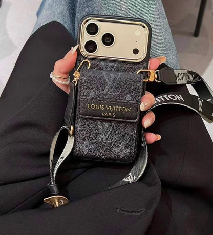 Phone Case with Card Holder & Adjustable Strap