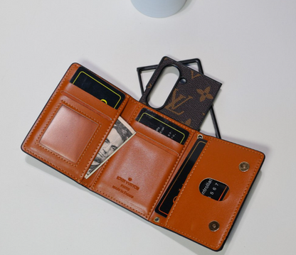 Luxury Monogram Crossbody Wallet Case