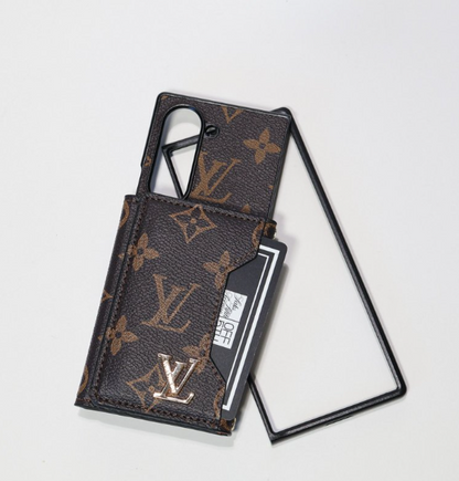 Luxury Monogram Crossbody Wallet Case