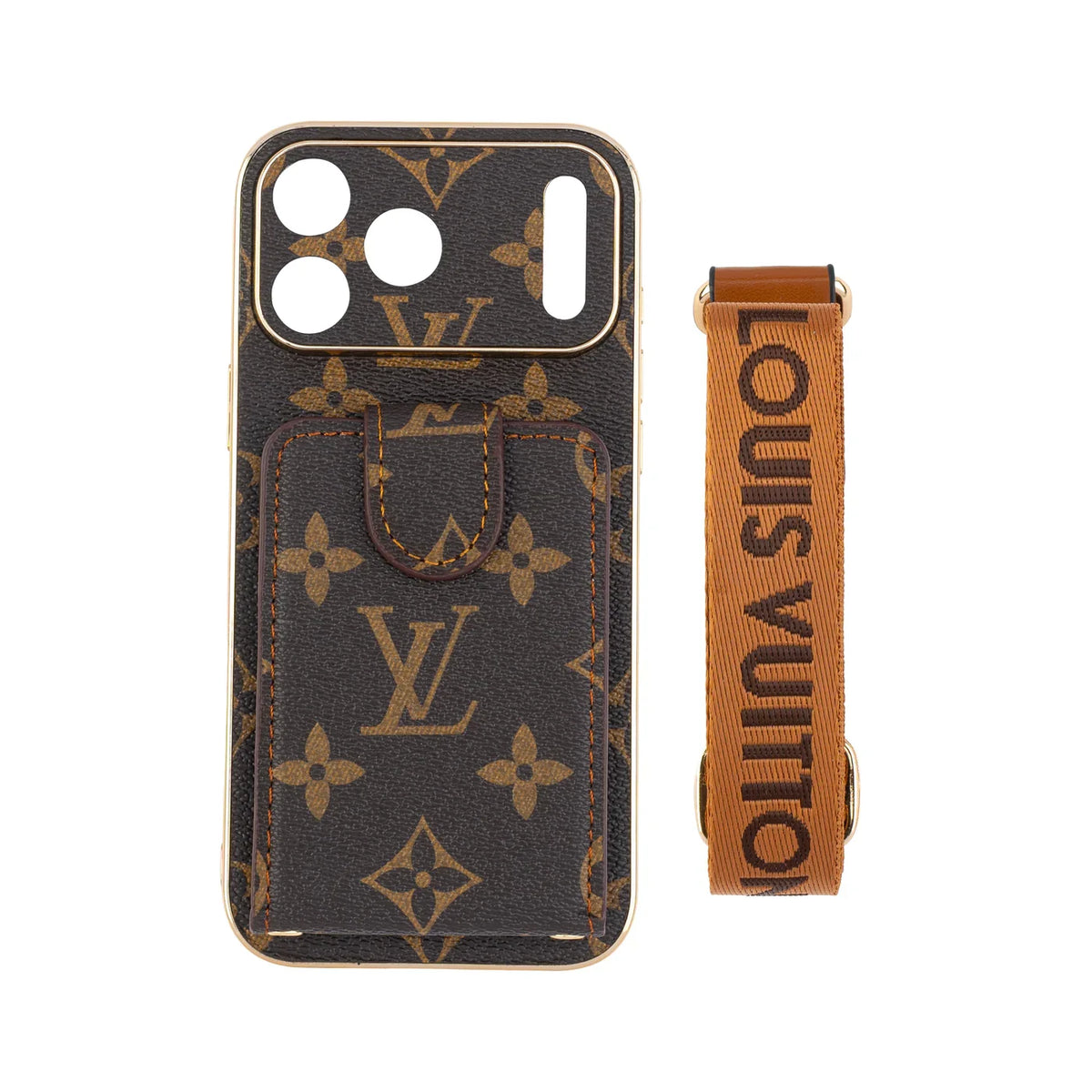 Luxury Monogram Crossbody Wallet Case