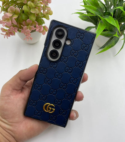 Luxury Black Leather Case for Galaxy Z Fold – Elegant Protection