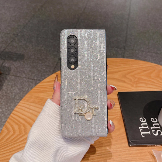 Crystal Glitter Z Fold Case – Deluxe Pearl Accent